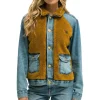 Denim | Denim | Aviator Nation ASPEN SHERPA UNISEX DENIM JACKET - MEDIUM VINTAGE MEDIUMVINTAGE