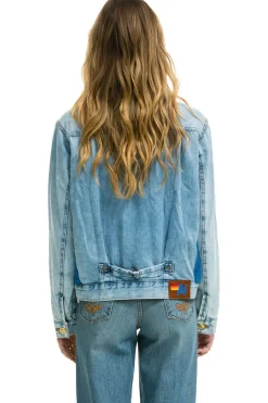 Denim | Denim | Aviator Nation ASPEN SHERPA UNISEX DENIM JACKET - SUPER LIGHT BLUE SUPERLIGHTBLUE