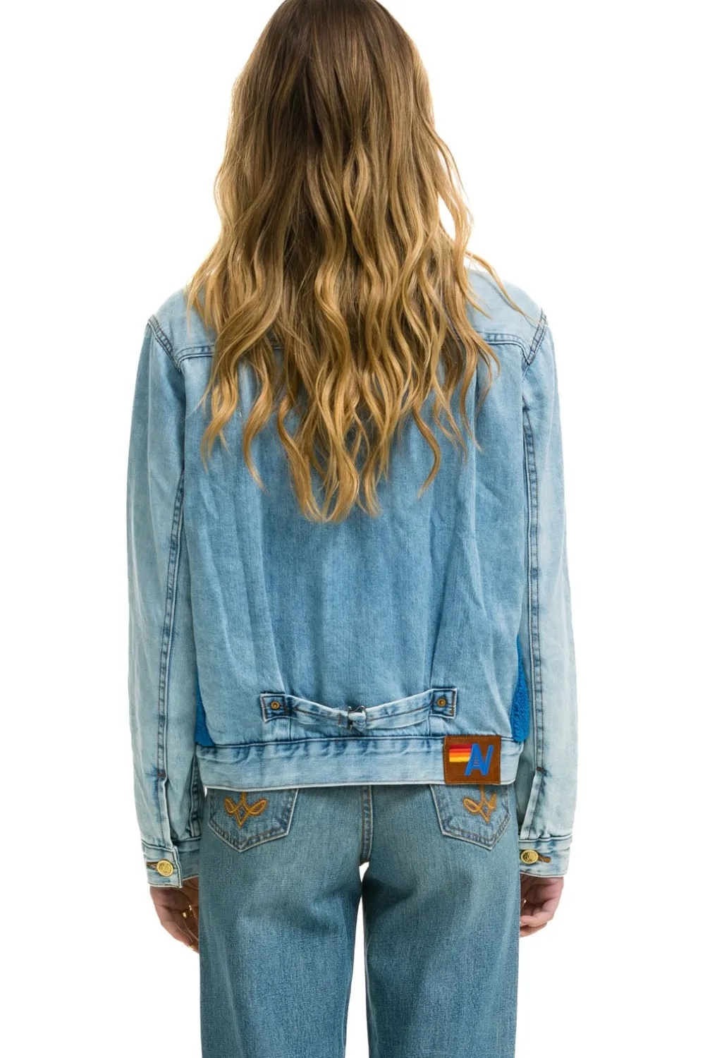 Denim | Denim | Aviator Nation ASPEN SHERPA UNISEX DENIM JACKET - SUPER LIGHT BLUE SUPERLIGHTBLUE