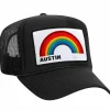 Trucker Hats | Trucker Hats | Aviator Nation AUSTIN RAINBOW TRUCKER HAT