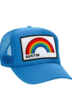 Trucker Hats | Trucker Hats | Aviator Nation AUSTIN RAINBOW TRUCKER HAT