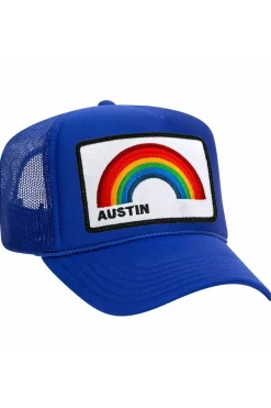 Trucker Hats | Trucker Hats | Aviator Nation AUSTIN RAINBOW TRUCKER HAT