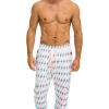 Sweatpants | Aviator Nation AVIATOR BOLT EMBROIDERY SWEATPANTS - WHITE // USA WHITE//USA