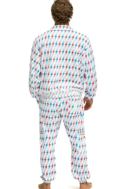 Sweatpants | Aviator Nation AVIATOR BOLT EMBROIDERY SWEATPANTS - WHITE // USA WHITE//USA