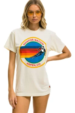 Tees | Tees | Aviator Nation ASPEN CREW TEE SHIRT - VINTAGE WHITE VINTAGEWHITE