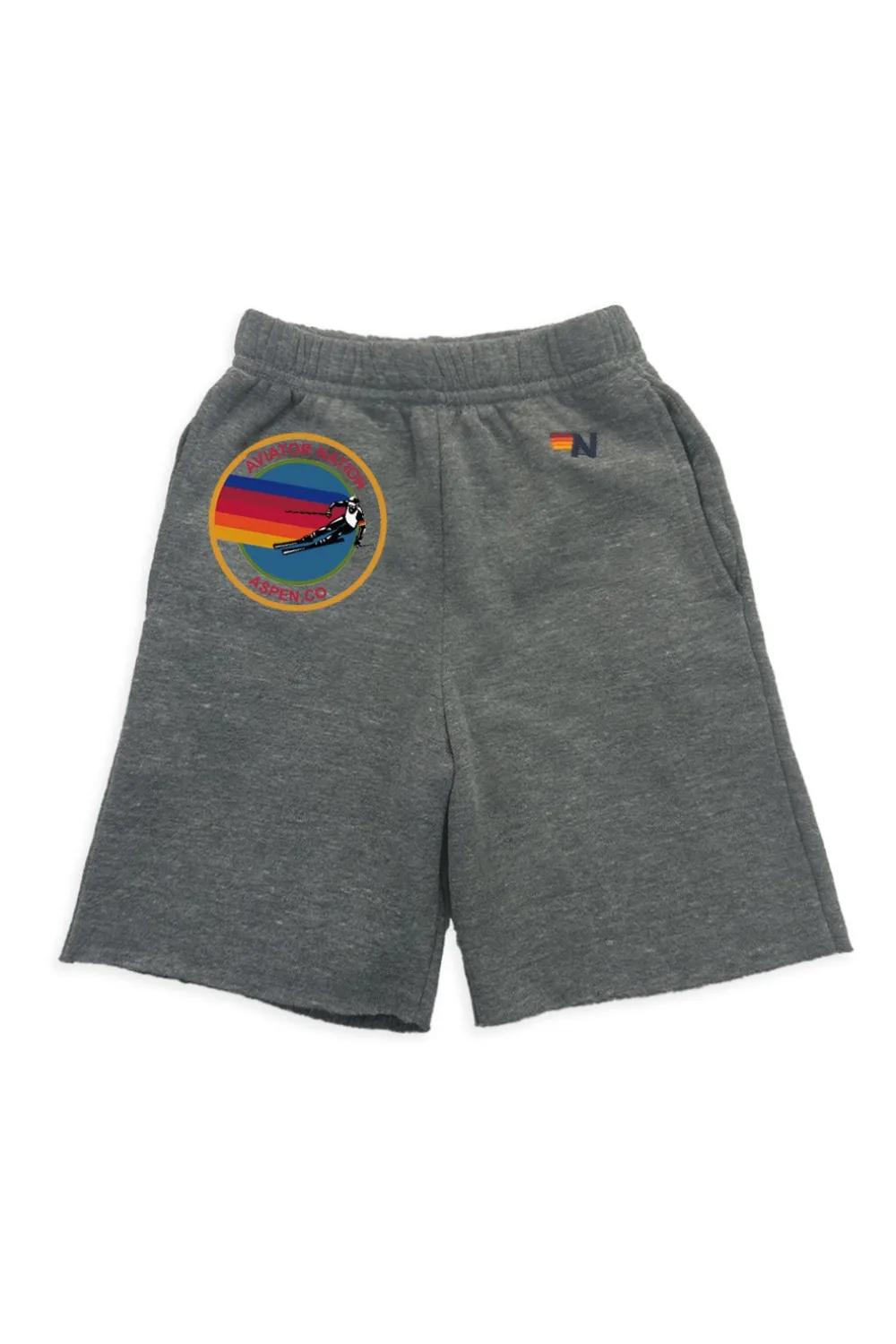 Kid's Shorts | Aviator Nation ASPEN KIDS SWEATSHORTS - HEATHER GREY HEATHERGREY