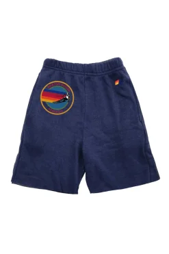 Kid's Shorts | Aviator Nation ASPEN KIDS SWEATSHORTS - NAVY