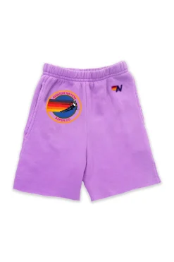 Kid's Shorts | Aviator Nation ASPEN KIDS SWEATSHORTS - NEON PURPLE NEONPURPLE