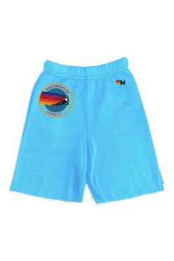 Kid's Shorts | Aviator Nation ASPEN KIDS SWEATSHORTS - NEON BLUE NEONBLUE