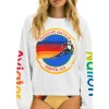 Sweatshirts | Sweatshirts | Aviator Nation ASPEN RELAXED CREW SWEATSHIRT - WHITE