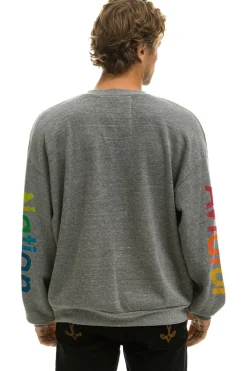 Sweatshirts | Sweatshirts | Aviator Nation ASPEN RELAXED CREW SWEATSHIRT - HEATHER GREY HEATHERGREY