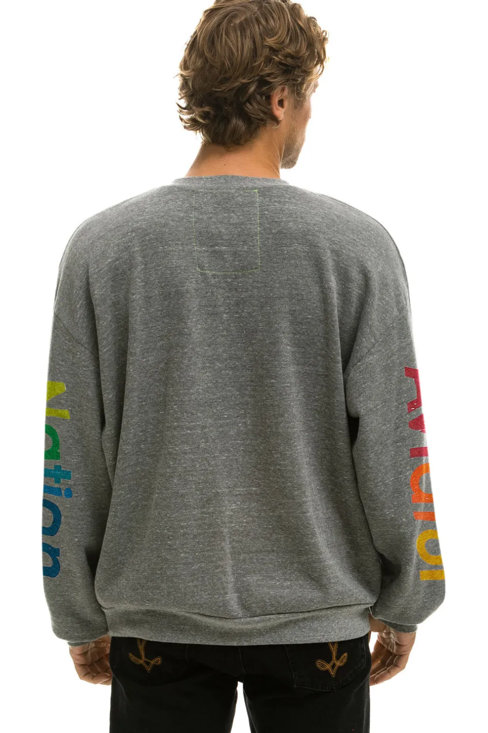 Sweatshirts | Sweatshirts | Aviator Nation ASPEN RELAXED CREW SWEATSHIRT - HEATHER GREY HEATHERGREY