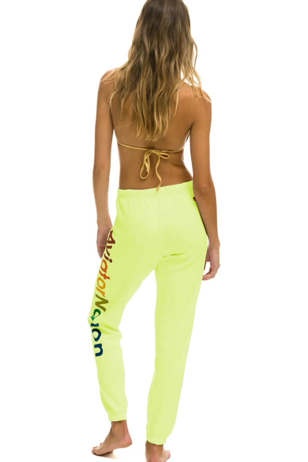 Sweatpants | Aviator Nation ASPEN SWEATPANTS - NEON YELLOW NEONYELLOW