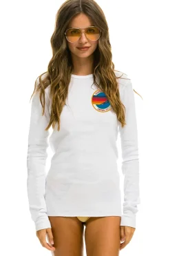 Tees | Aviator Nation ASPEN THERMAL - WHITE