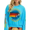 Sweatshirts | Sweatshirts | Aviator Nation AUSTIN RELAXED CREW SWEATSHIRT - NEON BLUE NEONBLUE