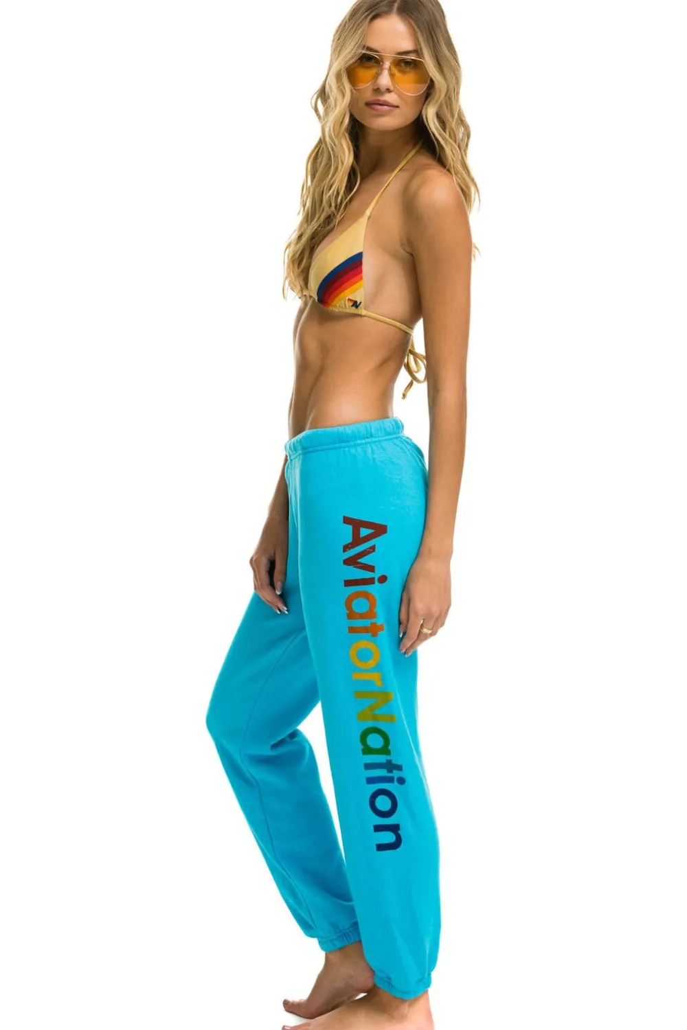Sweatpants | Aviator Nation AUSTIN SWEATPANTS - NEON BLUE NEONBLUE
