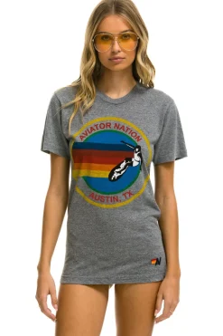 Tees | Tees | Aviator Nation AUSTIN TEE - HEATHER GREY HEATHERGREY