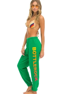 Collab Merchandise | Collab Merchandise | Aviator Nation BOTTLEROCK 2024 SWEATPANTS - KELLY GREEN KELLYGREEN