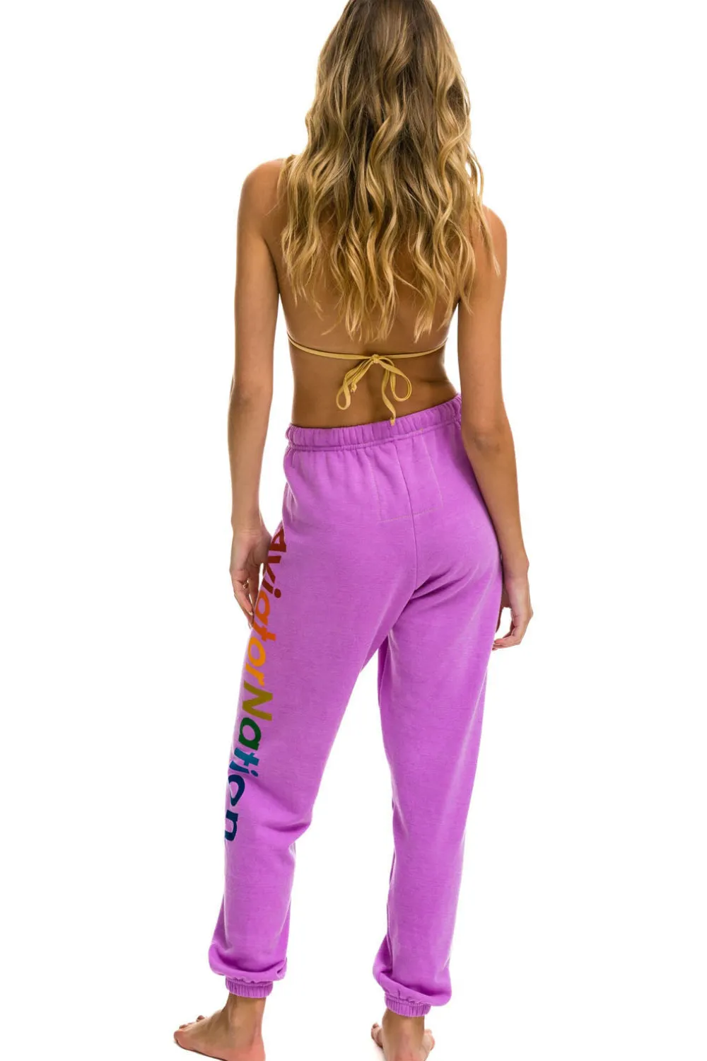 Sweatpants | Aviator Nation HAIGHT ASHBURY SWEATPANTS - NEON PURPLE NEONPURPLE