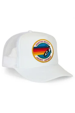 Trucker Hats | Trucker Hats | Aviator Nation HAIGHT ASHBURY TRUCKER HAT sick!Allofourproductsgothroughanintensebreaking-downprocessthatgivesthemavintagefeelyou'lllovebecauseit'sbrokeninfromdayoneofwearingit.Allofourhatsareadjustable!