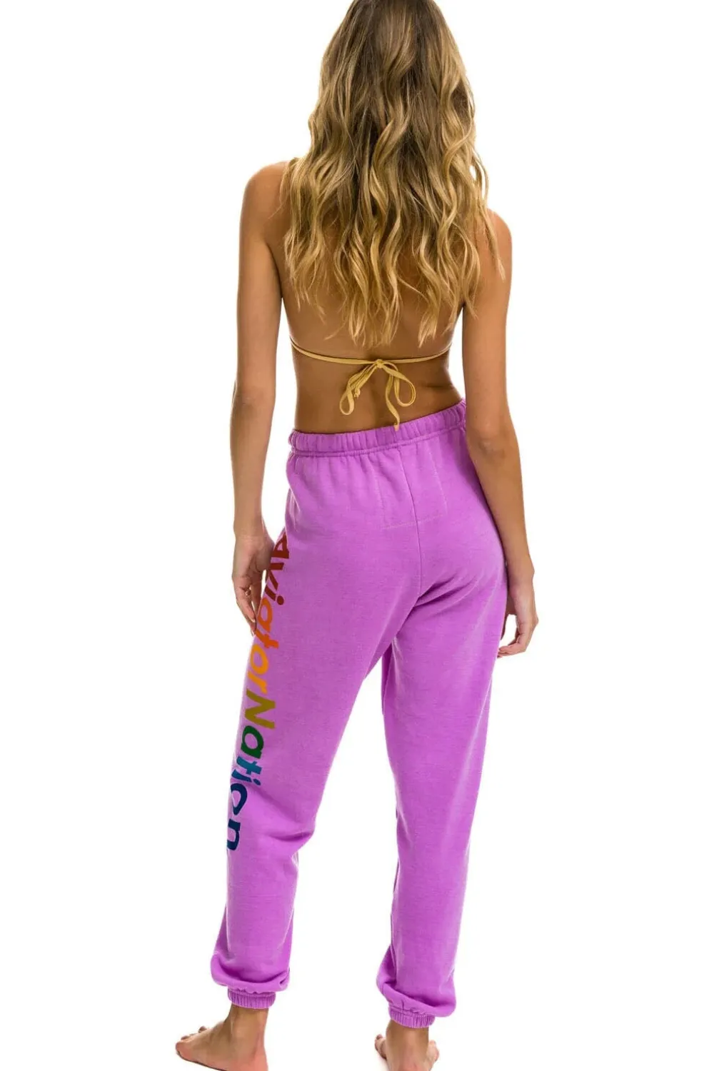 Sweatpants | Aviator Nation HAMPTONS SWEATPANTS - NEON PURPLE NEONPURPLE
