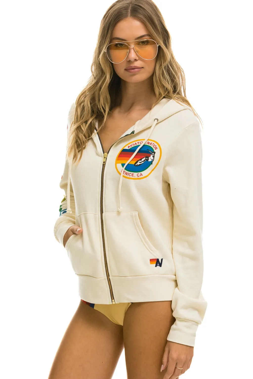 Hoodies | Hoodies | Aviator Nation HOODIE - VINTAGE WHITE VINTAGEWHITE