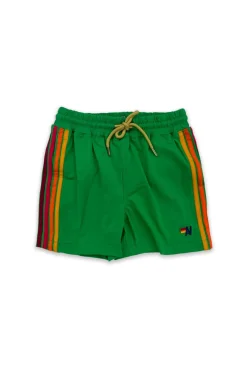 Kid's Swim | Kid's Shorts | Aviator Nation KIDS FLEX BOARD SHORTS - KELLY GREEN KELLYGREEN