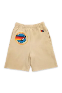 Kid's Shorts | Aviator Nation KIDS SWEATSHORTS - SAND