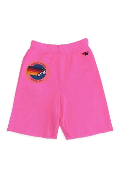 Kid's Shorts | Aviator Nation KIDS SWEATSHORTS - NEON PINK NEONPINK