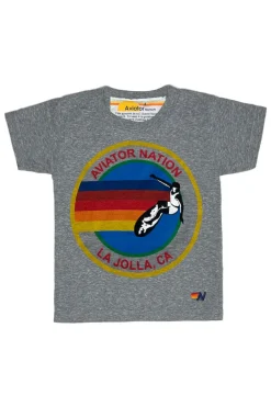 Kid's Tees | Aviator Nation LA JOLLA - KIDS TEE HTHR KIDSTEEHTHR