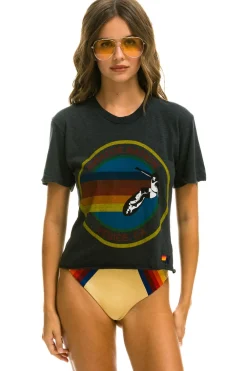 Boyfriend Tees | Aviator Nation LA JOLLA BOYFRIEND TEE - CHARCOAL
