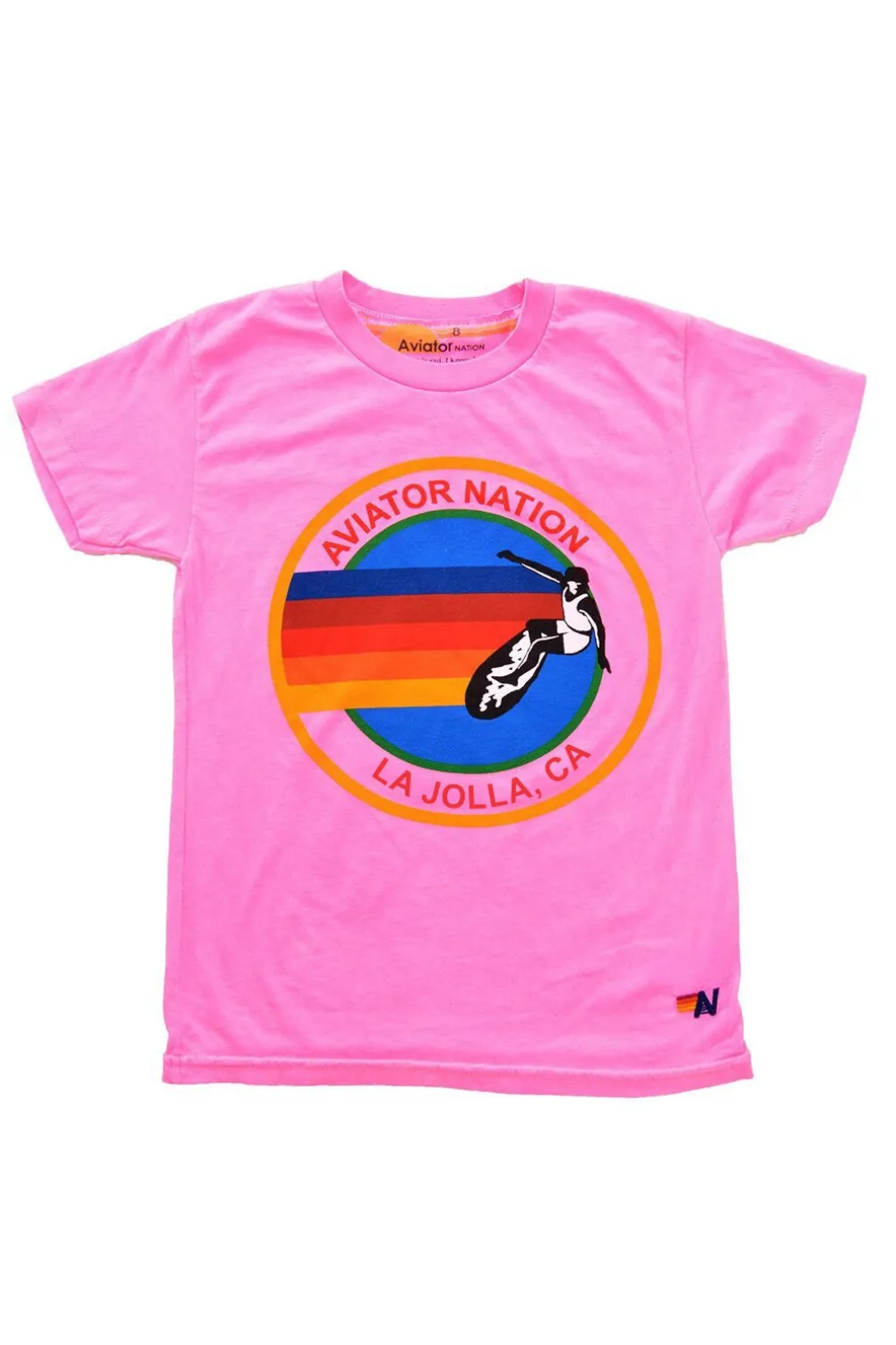 Kid's Tees | Aviator Nation LA JOLLA KIDS TEE - NEON PINK NEONPINK