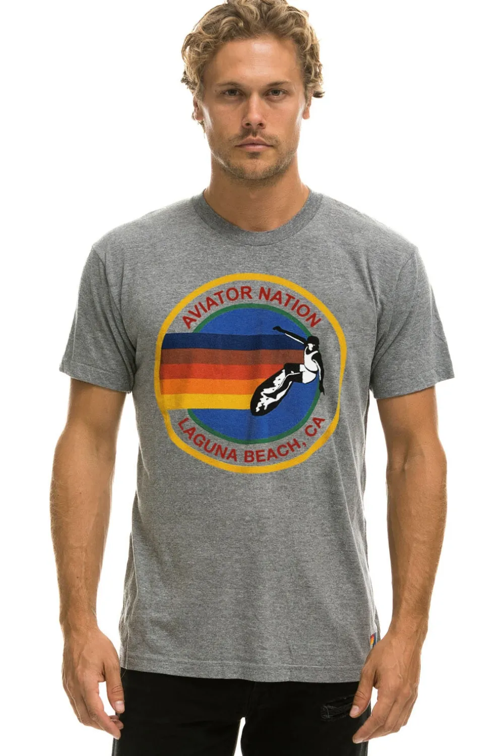 Tees | Tees | Aviator Nation LAGUNA BEACH TEE - HEATHER GREY HEATHERGREY