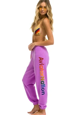 Sweatpants | Aviator Nation LAS VEGAS SWEATPANTS - NEON PURPLE NEONPURPLE
