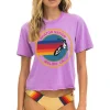 Boyfriend Tees | Aviator Nation MALIBU BOYFRIEND TEE - NEON PURPLE NEONPURPLE