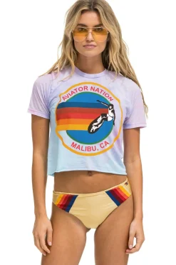 Boyfriend Tees | Aviator Nation MALIBU BOYFRIEND TEE - TIE DYE BUBBLEGUM TIEDYEBUBBLEGUM
