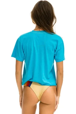 Boyfriend Tees | Aviator Nation MALIBU BOYFRIEND TEE - NEON BLUE NEONBLUE