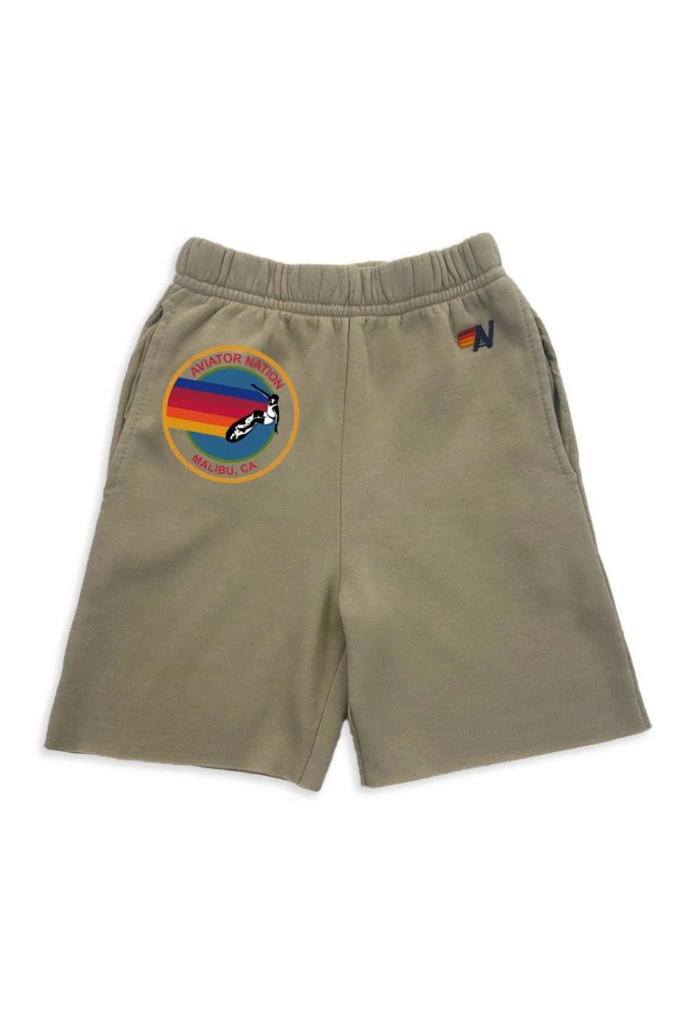 Kid's Shorts | Aviator Nation MALIBU KIDS SWEATSHORTS - SAND