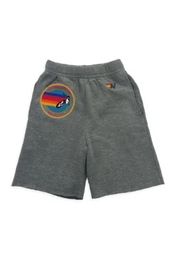 Kid's Shorts | Aviator Nation MALIBU KIDS SWEATSHORTS - HEATHER GREY HEATHERGREY