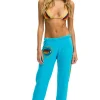 Sweatpants | Aviator Nation MALIBU SWEATPANT - NEON BLUE NEONBLUE