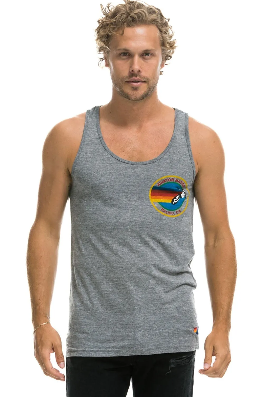 Tanks | Aviator Nation MALIBU TANK - HEATHER GREY HEATHERGREY