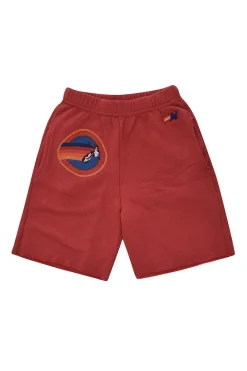 Kid's Shorts | Aviator Nation MILL VALLEY KIDS SWEATSHORTS - RED