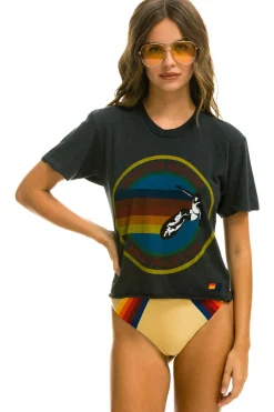 Boyfriend Tees | Aviator Nation MILL VALLEY BOYFRIEND TEE - CHARCOAL