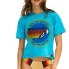 Boyfriend Tees | Aviator Nation MILL VALLEY BOYFRIEND TEE - NEON BLUE NEONBLUE