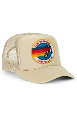 Trucker Hats | Trucker Hats | Aviator Nation NASHVILLE VINTAGE LOW RISE TRUCKER HAT
