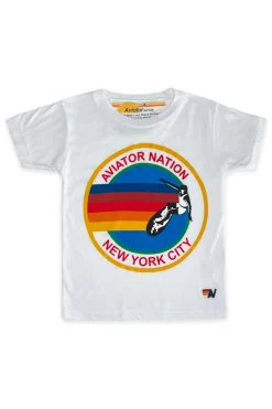Kid's Tees | Aviator Nation NEW YORK CITY KIDS TEE - WHITE