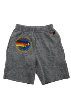 Kid's Shorts | Aviator Nation NEW YORK CITY KIDS SWEATSHORTS - HEATHER GREY HEATHERGREY