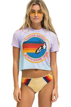 Boyfriend Tees | Aviator Nation NORTH SHORE BOYFRIEND TEE TIE DYE BUBBLEGUM