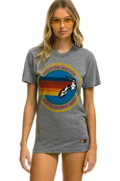 Tees | Tees | Aviator Nation NORTH SHORE TEE - HEATHER GREY HEATHERGREY
