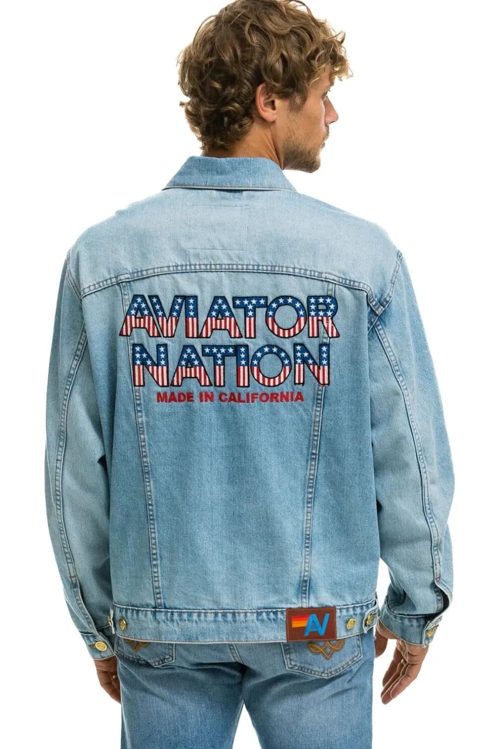 Denim | Denim | Aviator Nation OVERSIZED CONCERT DENIM JACKET - SUPER LIGHT SUPERLIGHT